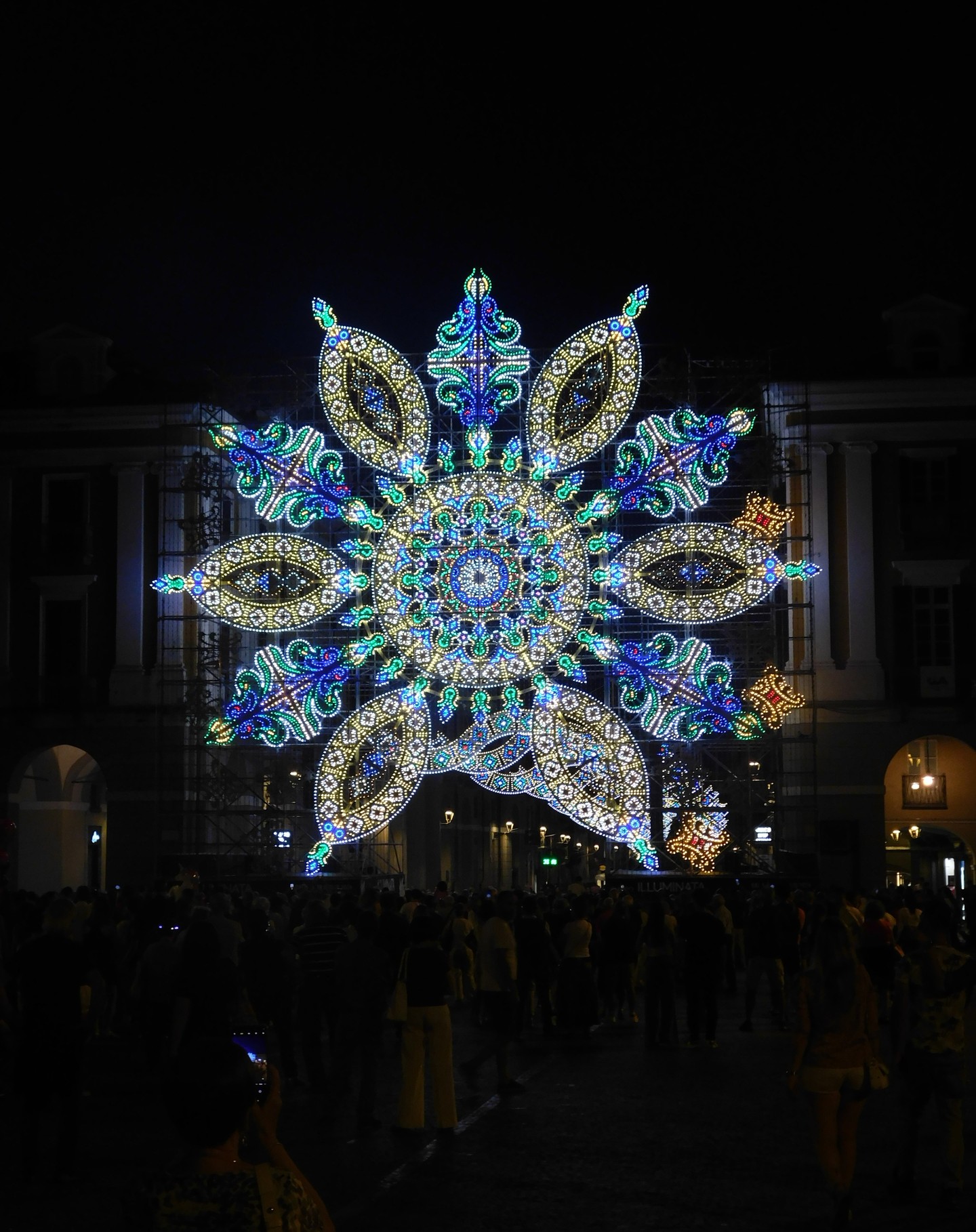 Cuneo durante l'evento Cuneo Illuminata.