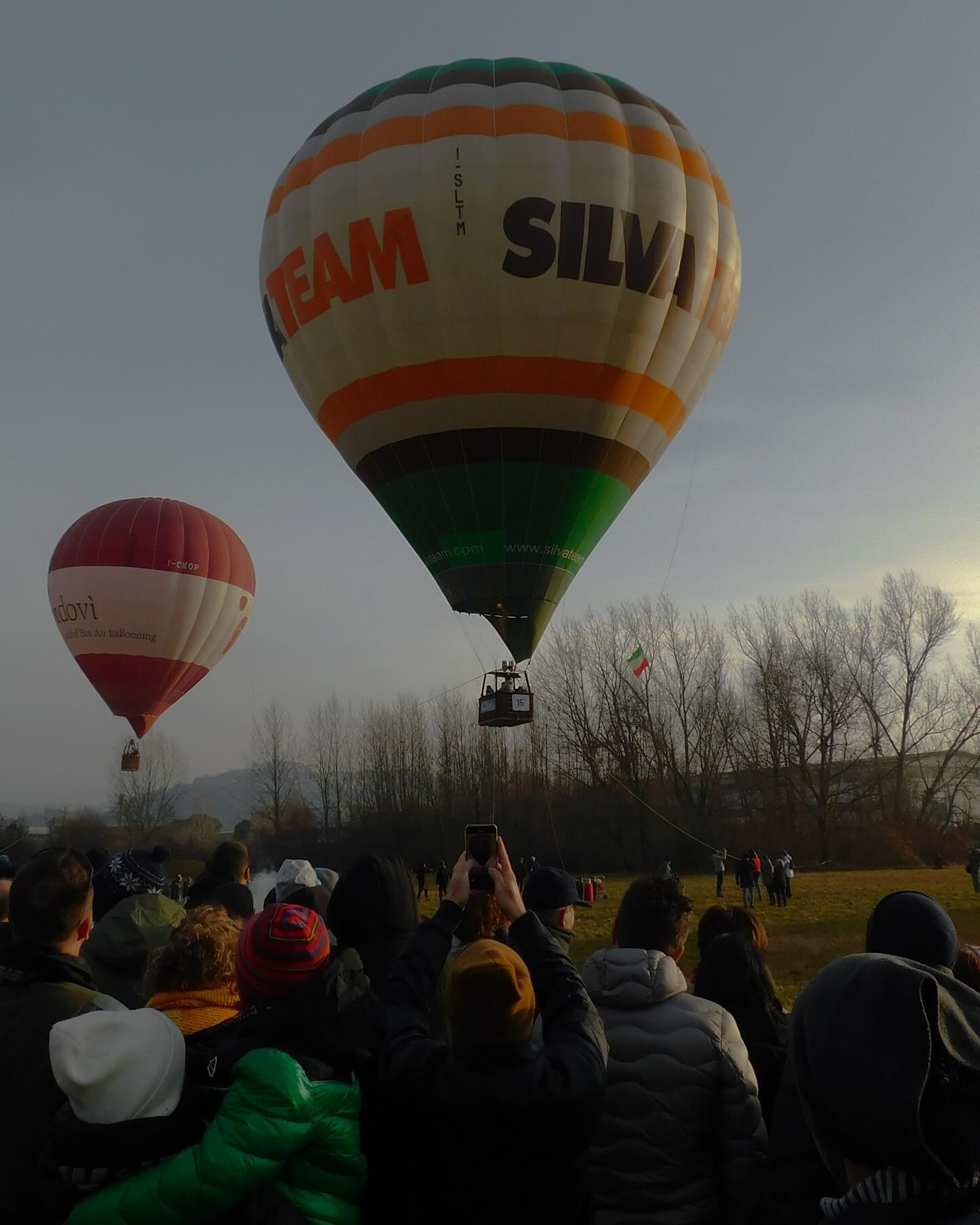 Mongolfiere al raduno aerostatico di Mondovì.